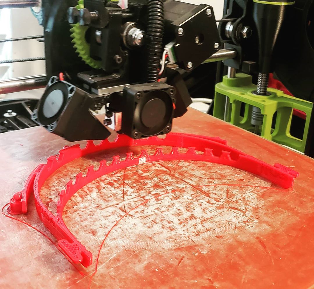 First round of 3D printed face masks out the door to CA